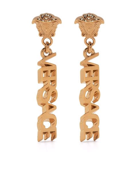 aretes de oro versace|Aretes Versace para Mujer.